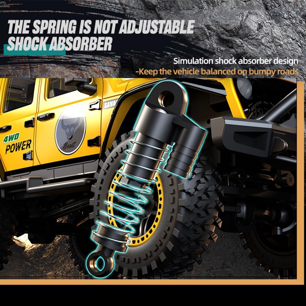 X-Verse SG206PRO Ferngesteuertes Auto, 1:20 RC Autos Kohlebürste Motor, 4WD All Terrain Offroad RC T