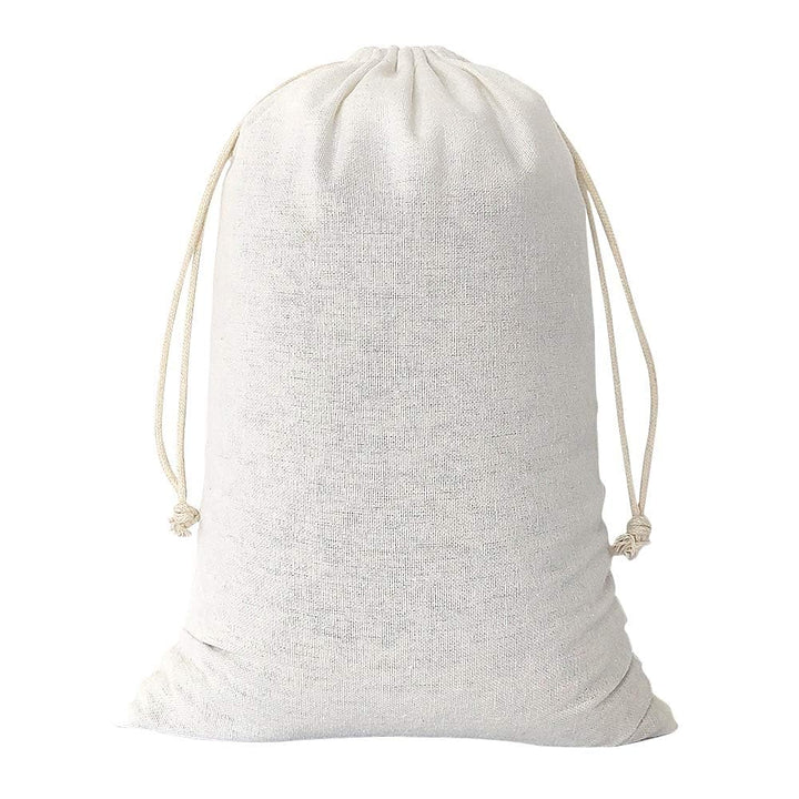 SumDirect 20 Stück Baumwolltasche Stoffbeutel mit Kordelzug, Baumwolle Säckchen Baumwollbeutel 20X30