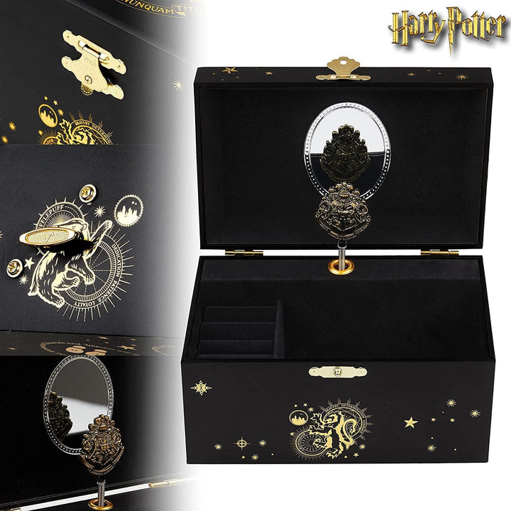 Harry Potter Schmuckaufbewahrung Geschenke Schmuckkästchen Magische Aufbewahrung mit Spieluhr und Sp