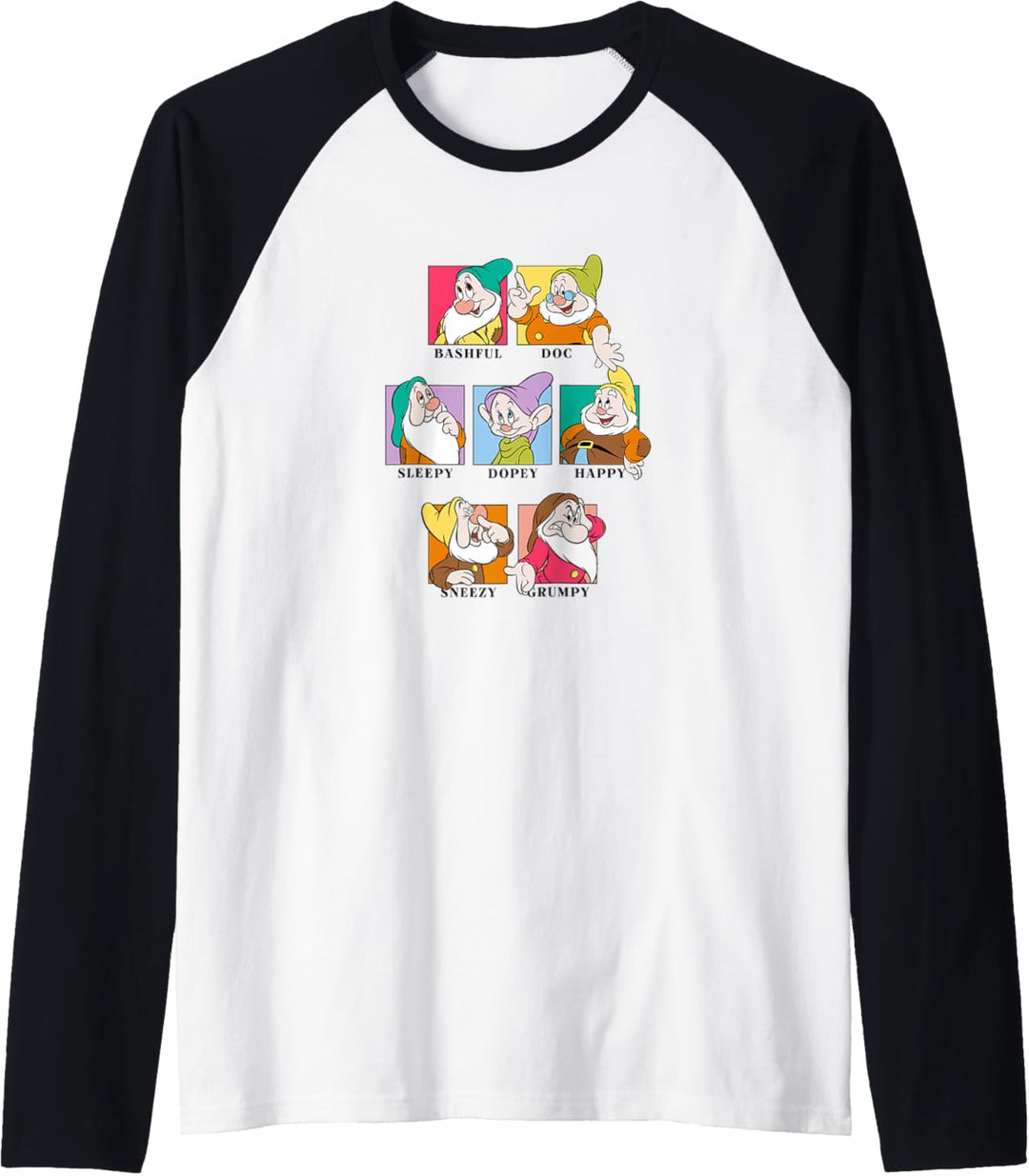 Disney Snow White Dwarfs Box Up Raglan