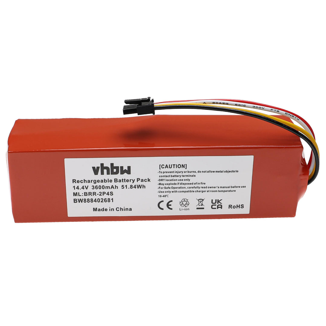 vhbw Akku kompatibel mit Xiaomi Roborock S6 Pure S6P02-00 RKS6PRV0 Rubys-LB, S6 Pure S6P52-00 Saugro