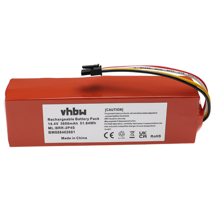 vhbw Akku kompatibel mit Xiaomi Roborock S6 Pure S6P02-00 RKS6PRV0 Rubys-LB, S6 Pure S6P52-00 Saugro