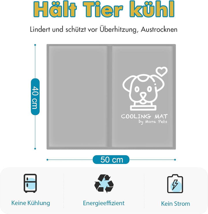 Pawtasy Kühlmatte Katze Hunde Kühldecke Sommer Kühlkissen mit Ungiftiges Gel für Klein Haustiere Hun