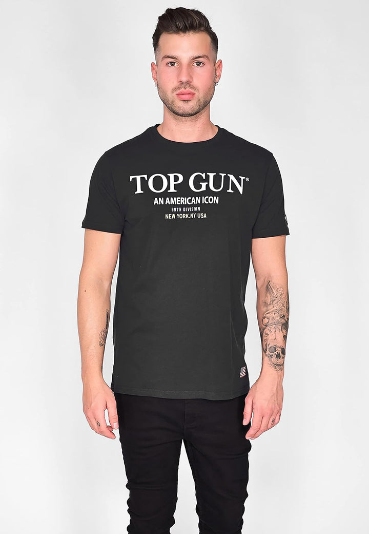 Top Gun Herren T-Shirt Tg20213002 M Schwarz, M Schwarz