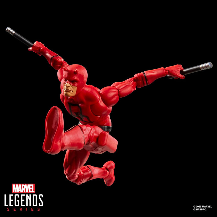 Marvel Legends Series Secret Wars Daredevil, Retro Marvel Comics Action-Figur zum Sammeln mit Lentik
