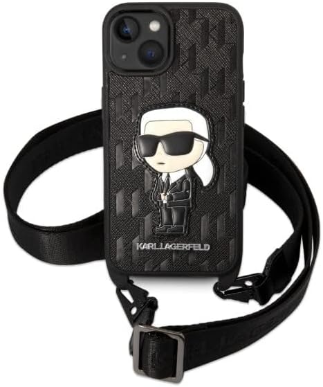 KARL LAGERFELD KLHCP14MSTKMK Hülle für iPhone 14 Plus 6,7" Schwarz hardcase Mono