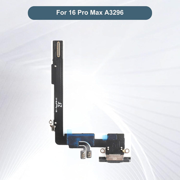 Ladebuchse Ersatzteil für iPhone 16 Pro Max A3296 Dock Connector Ladeport Ersatzteil für Reparatur