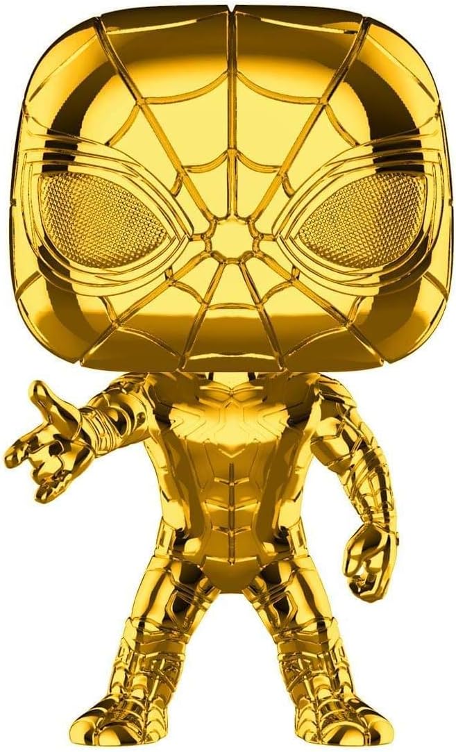 Funko POP! Bobble: Marvel: Marvel Studios 10: Iron Spider (Chrome) Standard, Standard