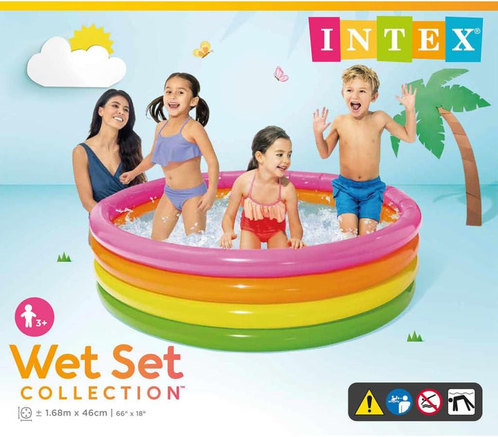 Intex Zwembad - Neonkleuren - 168x46cm