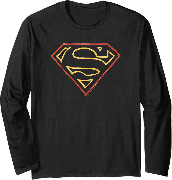 Superman Colored Shield Langarmshirt