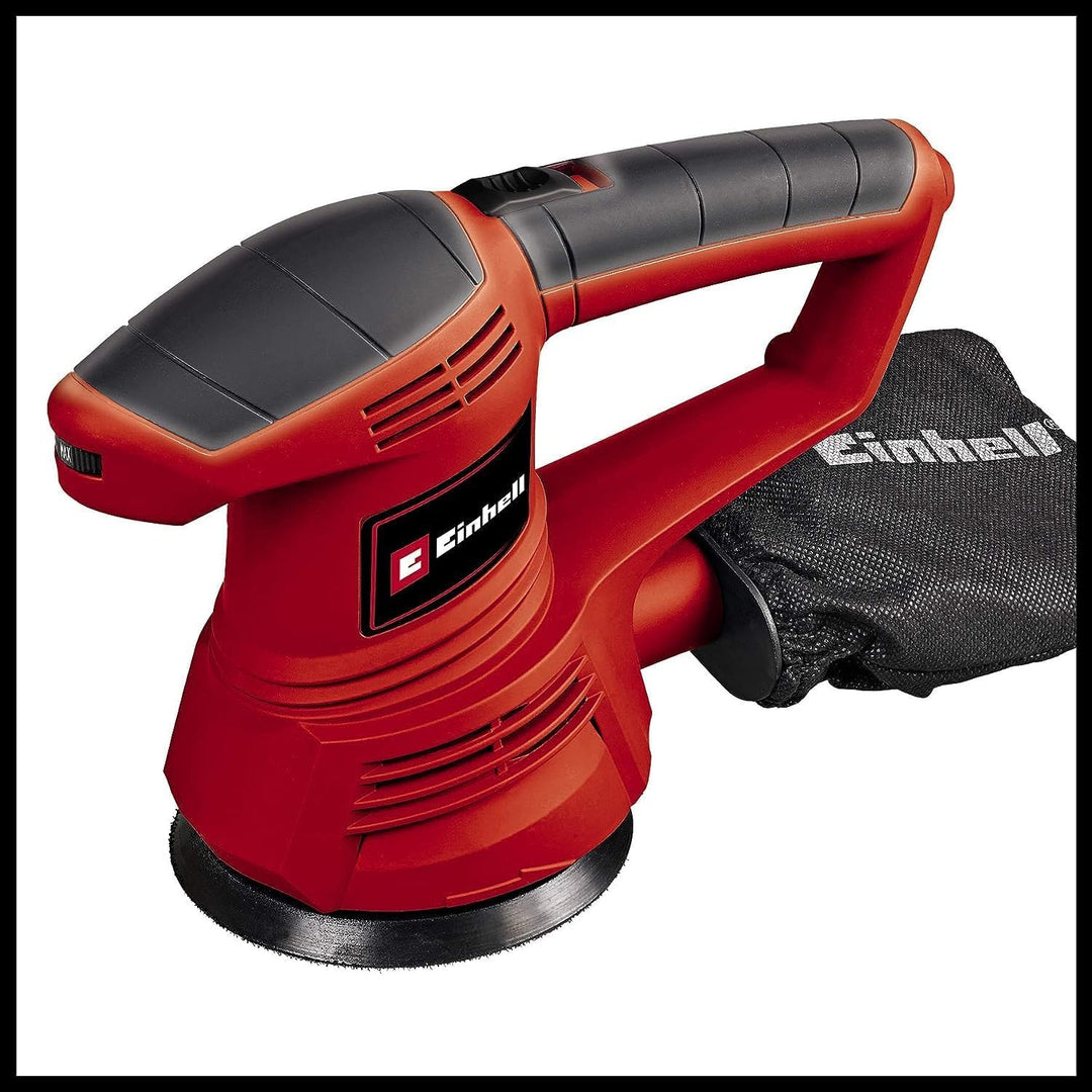 Einhell Exzenterschleifer TC-RS 38 E (380 W, Schleifteller Ø 125 mm, Drehzahlregelung, Staubfangsack