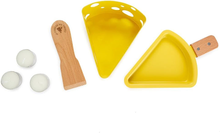 balvi Raclette-Ofen Fromagette Farbe Gelb Kerzen und Schaber inbegriffen Nylon