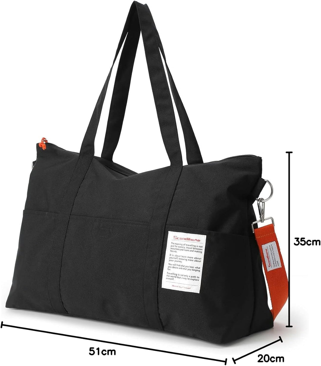 Reise Duffel Bags Damen und Herren, wasserdichte Sporttasche Übernachtungstasche Handgepäcktasche fü