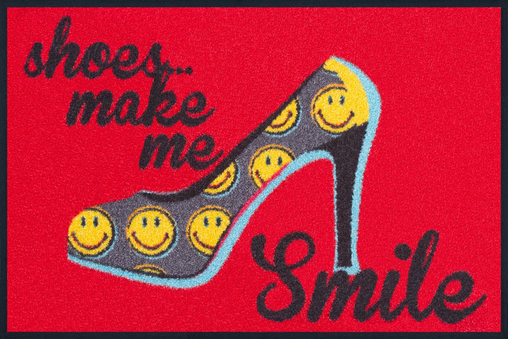 Wash + Dry 056102 Fussmatte Smiley Shoes Smile, 50 x 75 cm