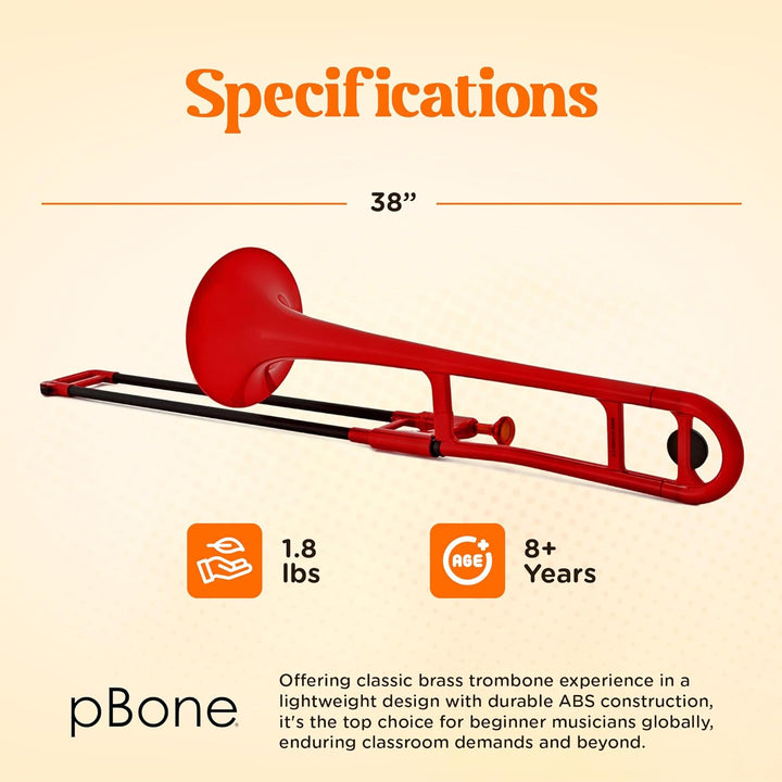 pBone 700640 Trombone rot rot Posaune, rot Posaune