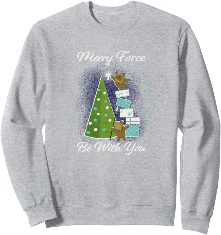 Star Wars Christmas Ewoks Merry Force Be With You Sweatshirt