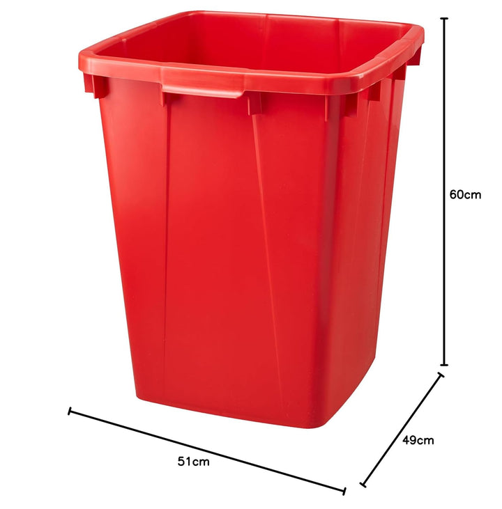Graf Mehrzweck-Behälter eckig 90 Liter rot