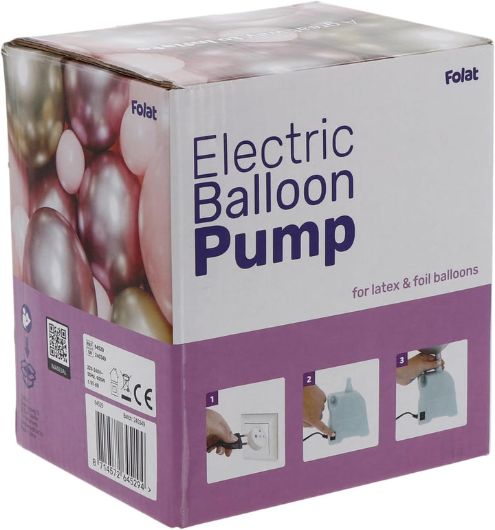 Folat 64529 Luftballonpumpe Elektrische 600w Ballonpumpe Tragbar Luftballon Pumpe Elektro für Geburt