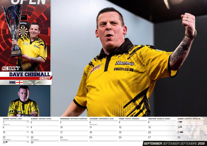 Darts Kalender 2025, Spiralbindung