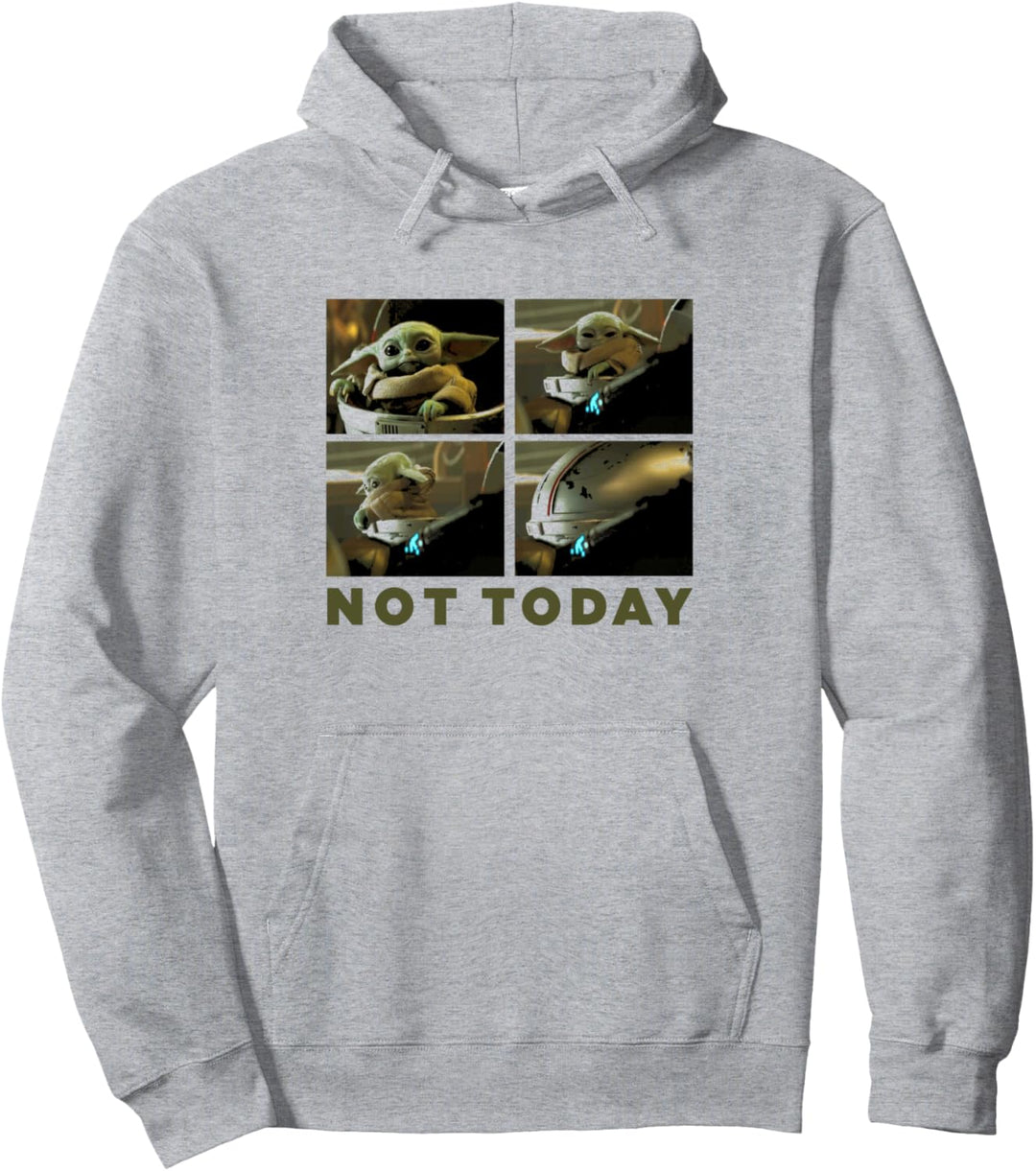 Star Wars: The Mandalorian The Child Not Today Panels Pullover Hoodie