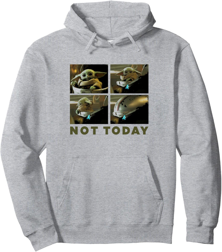 Star Wars: The Mandalorian The Child Not Today Panels Pullover Hoodie