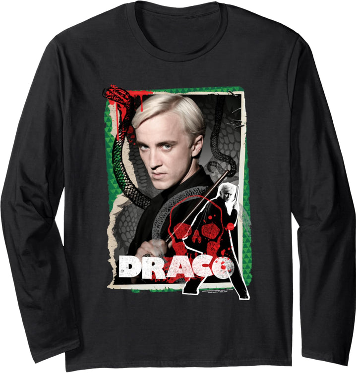 Harry Potter Draco Malfoy Photo Collage Langarmshirt