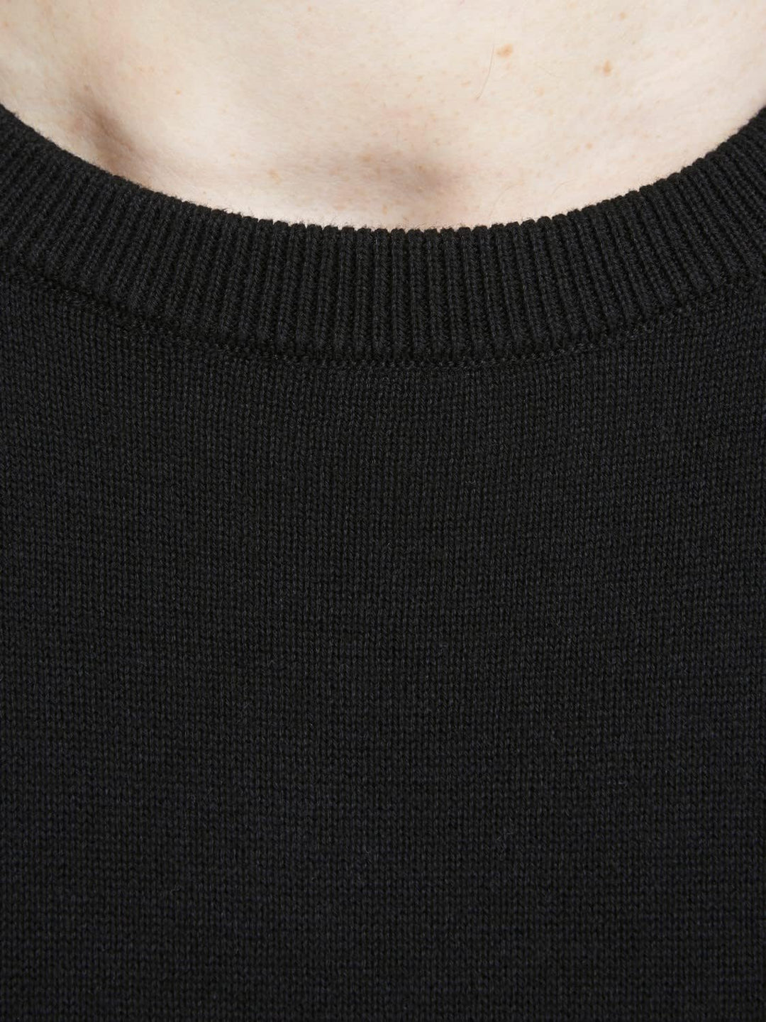 JACK &amp; JONES Herren Strickpullover Rundhalspullover JJEEMIL Knit Crew Neck S Black2, S Black2