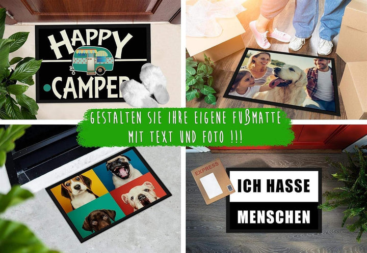 PR Print Royal Fussmatte Bedrucken mit eigenem Foto - Fussabtreter selbst gestalten - Verschiedene G