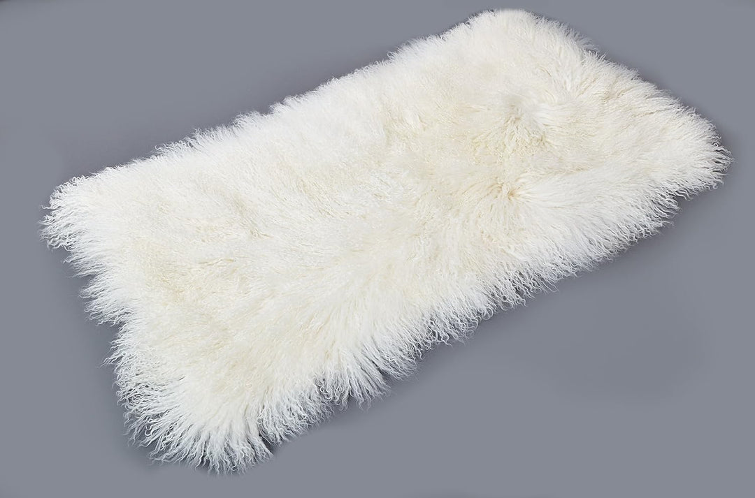 Reissner Lammfelle Tibet Lammfell Auflage TP1 60x120cm Farbe naturweiss JAY01 TP1 Jay01 Naturweiss,