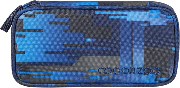Coocazoo Schulrucksack-Set MATE „Deep Matrix &amp; Snap Me“ 3-teilig, blau, ergonomischer 30L Tornister,