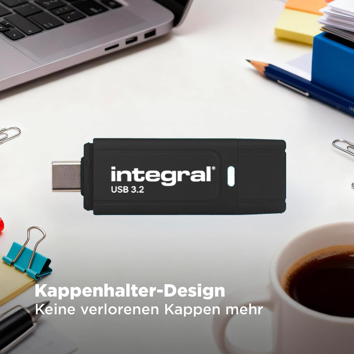 Integral 64GB Neon Pink USB 2.0 Flash-Laufwerk USB - C 3.0 32GB Black/Orange/Blue, USB - C 3.0 32GB