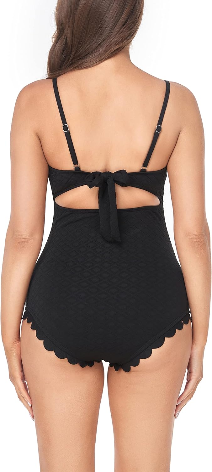 EastElegant Schwangerschafts-Bikini, einteilig, Rückenausschnitt, Schwangerschafts-Bikini, gewellt,
