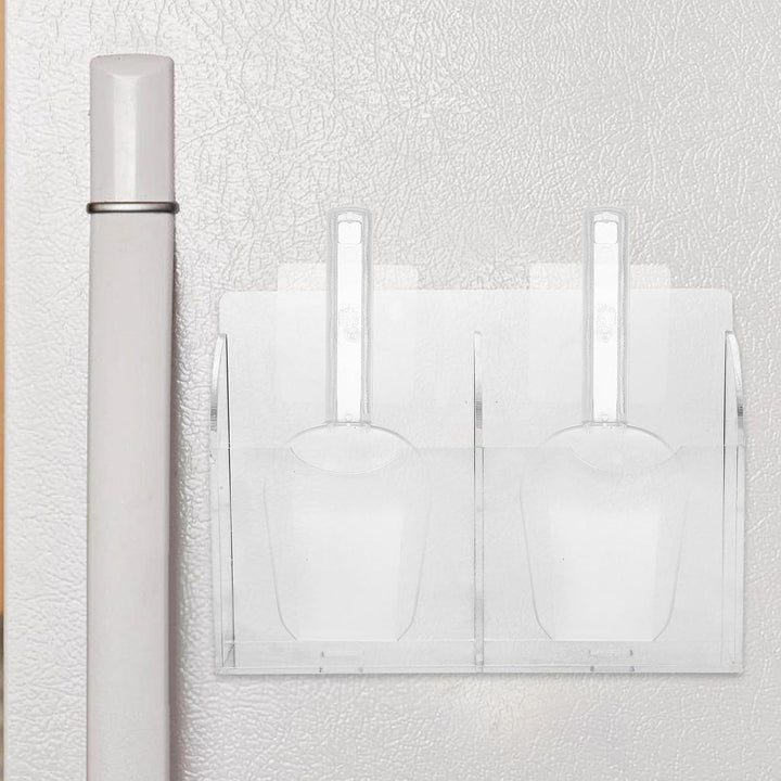 Ciieeo Eismaschinen Rührlöffelhalter aus Acryl Eiswürfelbereiter Löffelhalter Ablage 2 fächer Platzs