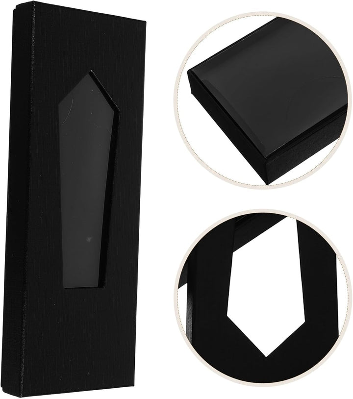 2 Stück Schwarze Krawattenbox mit Sichtfenster