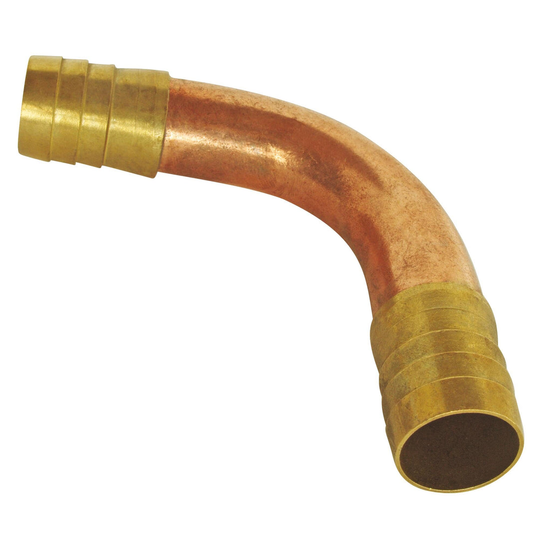 SOMATHERM FOR YOU - Winkelstück gleich Messing geriffelt - Rohr 15 oder 16 Rohr D.15 oder 16, Rohr D