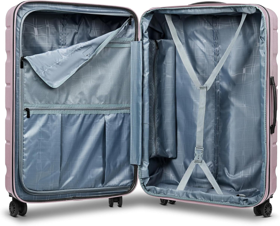 Franky Munich 4.0 Koffer gross | Hartschalen Trolley mit 4 Rollen, Kreuzpackgurt, arretierbarer Grif