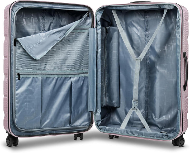 Franky Munich 4.0 Koffer gross | Hartschalen Trolley mit 4 Rollen, Kreuzpackgurt, arretierbarer Grif