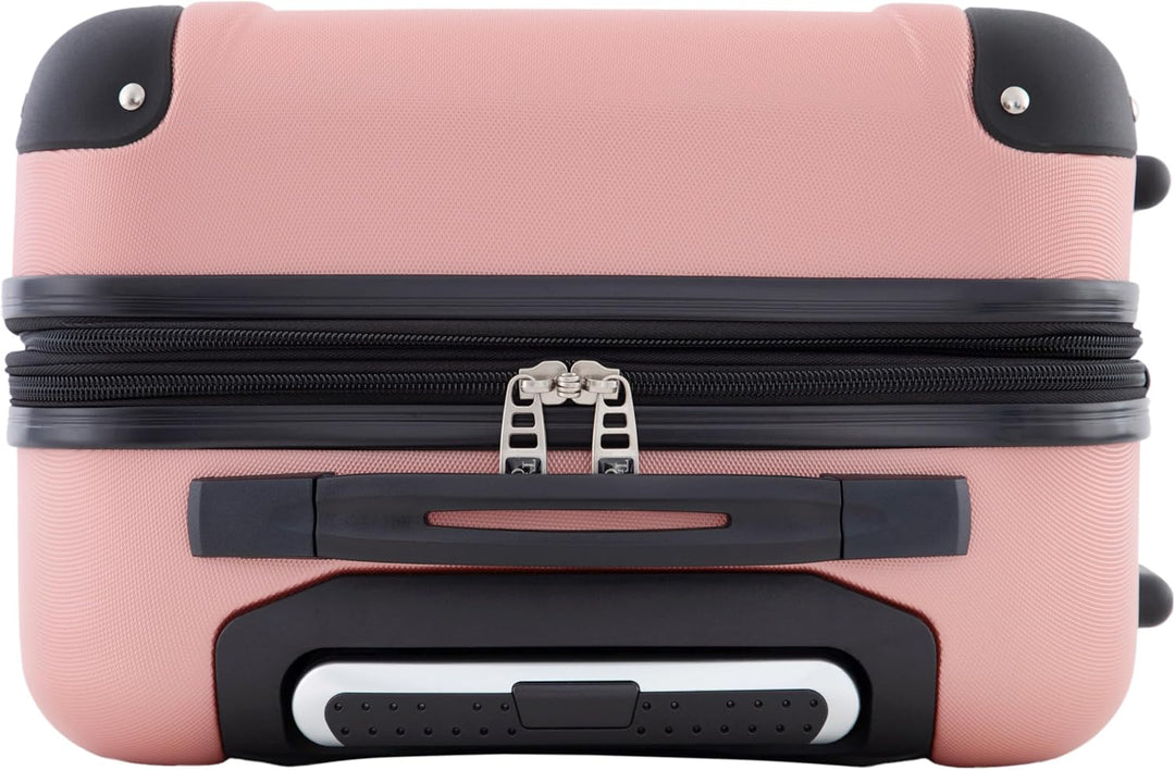 Travelers Club Chicago Hardside Erweiterbare Spinner Gepäckstücke Handgepäck: 51 cm (S) Roségold, Ha
