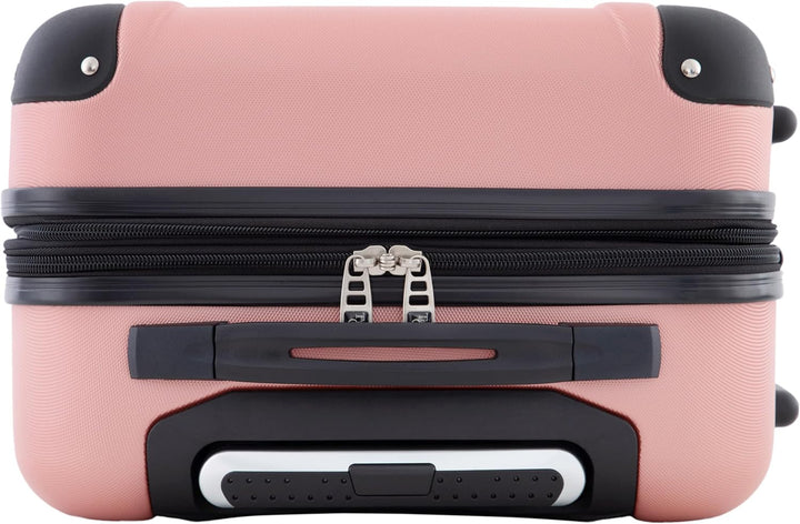 Travelers Club Chicago Hardside Erweiterbare Spinner Gepäckstücke Handgepäck: 51 cm (S) Roségold, Ha