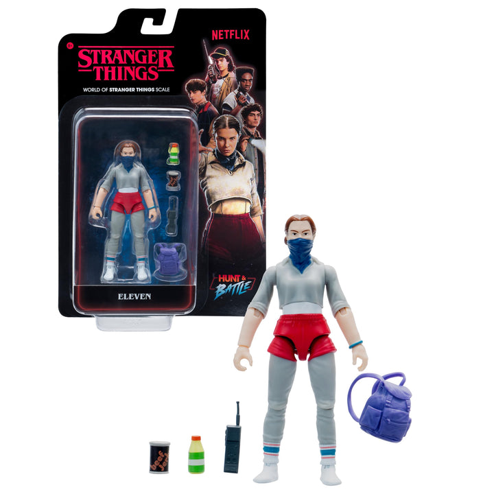 Stranger Things STRT0142 - Elf (Staffel 5) – 10 cm grosse und bewegliche Figur mit Accessoire, Elf