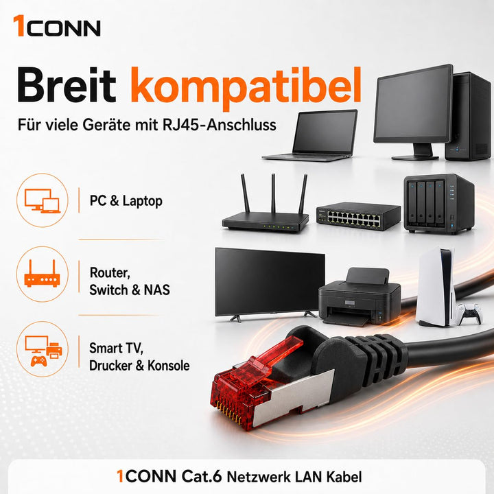 Cat6 Netzwerkkabel 10 X 2m blau Ethernetkabel Lankabel Cat6 Lan Netzwerk Kabel Sftp Pimf Patchkabel