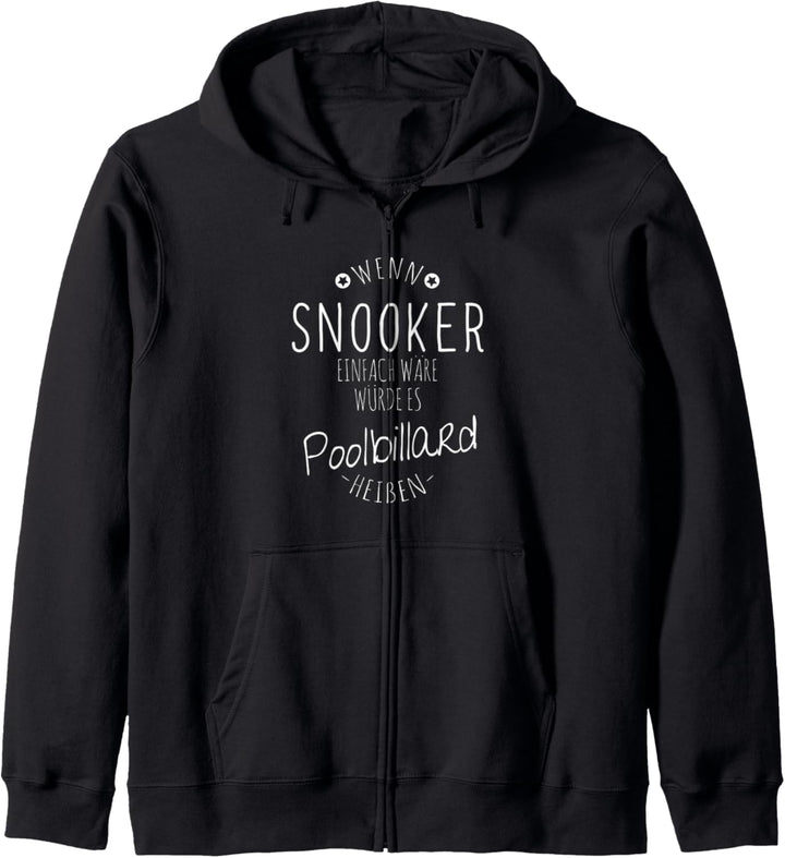 Snooker Kugeln Spruch Snookerspieler Kapuzenjacke