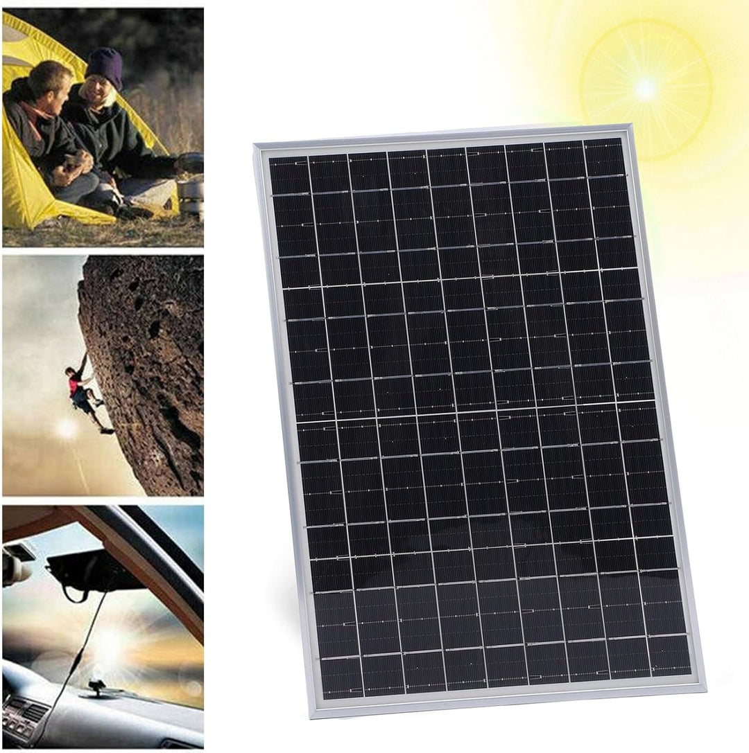 Tragbare Sonnenkollektoren 15W 12V 24V Auto Adaptatives Solarmodul Kit Mit 60A Controller Wasserschu