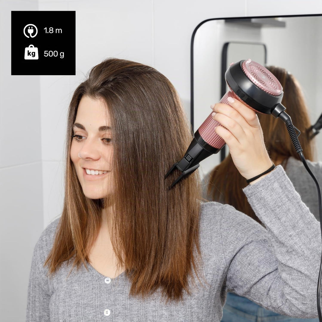 Taurus – Warmluft-Diffusor Curly | Für lockiges Haar | Ionic Care | Keramikbeschichtung | 3 Temperat