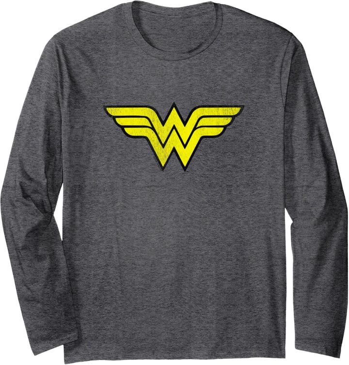 Wonder Woman Distressed Logo Langarmshirt