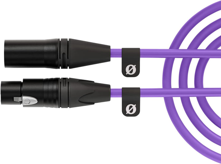RØDE XLR-3 Hochwertiges XLR-Kabel (3 m, lila) XLR-3 lila, XLR-3 lila