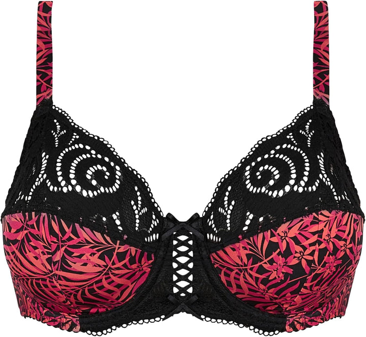 Sans Complexe - Modell Amelie Print - BH - Damen 75C Korallenblätter, 75C Korallenblätter