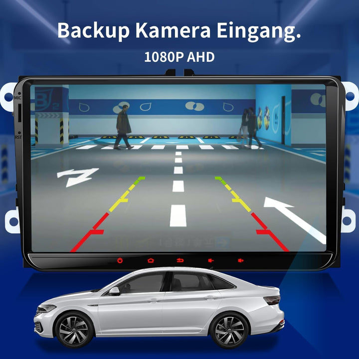 Autoradio für VW Golf 5 6 T5 Polo Sharan Passat Tiguän,[Android 13.0 4GB+64GB 2.0Ghz] CAWELL Doppel