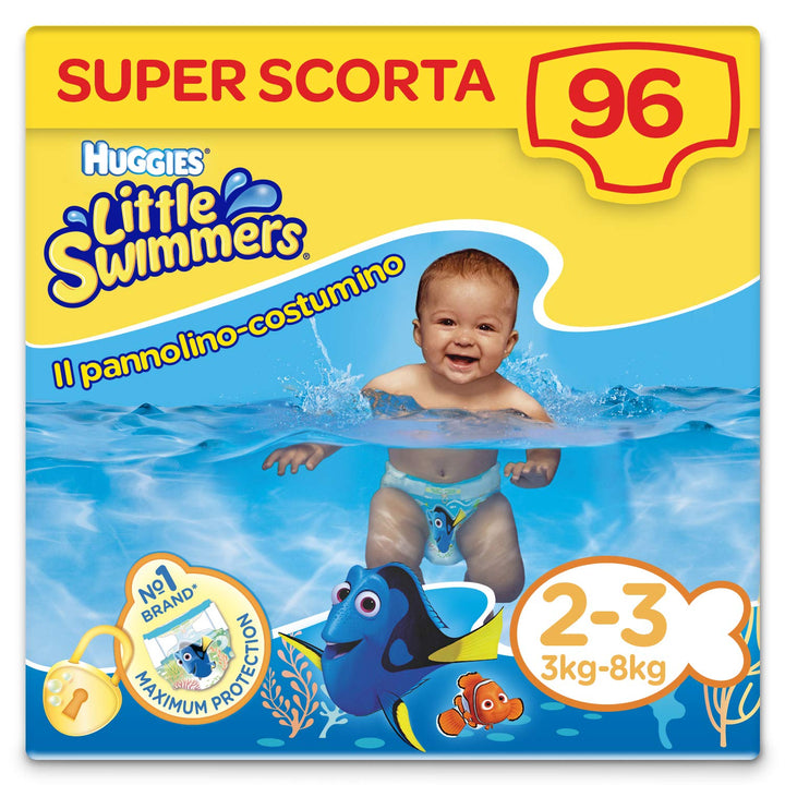 Huggies Little Swimmers Windeln, Grösse 2-3 (3-8 kg), 96 Windeln