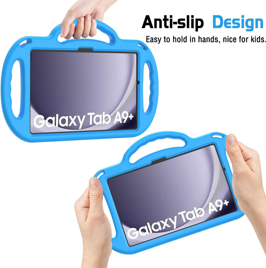 AVAWO Kinder Hülle für Samsung Galaxy Tab A9+/A9 Plus 11 Zoll 2023 Hülle, mit Band, stossfest, leich